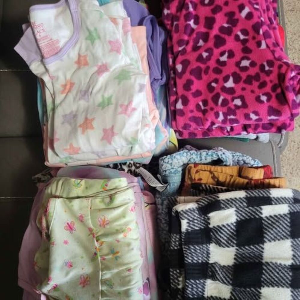 Large Lot of Girls Pajamas